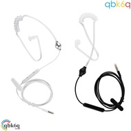 QBK6Q Earphone Ear Hook Talkabout Cool Air Tube Anti Radiation Anti Dust 3.5mm Single Stereo with Ai