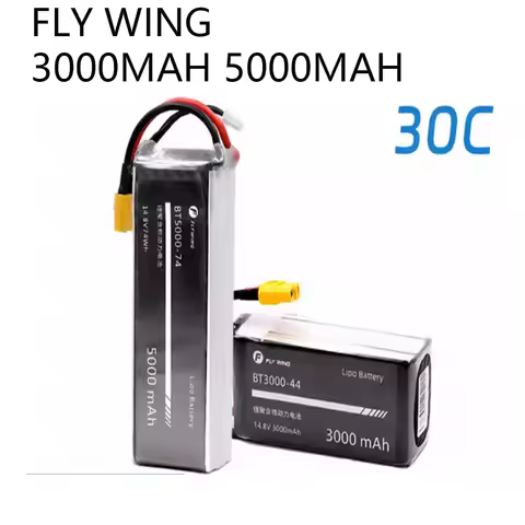 FLY WING FW450 FW450L 4S 14.8V 3000mAh 5000mAh Battery V2 V3 Bell 206 UH1 RC Helicopter Spare Part V