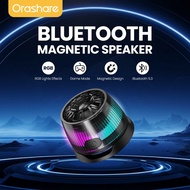 Orashare BSG01 Mini Magnetic Bluetooth Speaker with RGB Bluetooth 5.3 Phone Holder Portable Speaker
