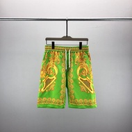 Versac* Shorts Beach Shorts3D Colorful Letter Print Pattern Unisex Five-Point Shorts Casual Pants