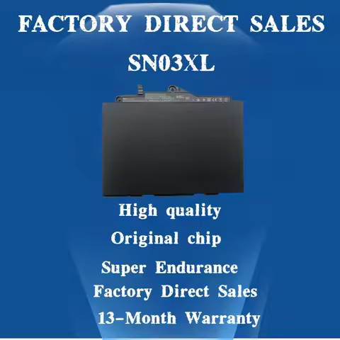 11.4V 44WH SN03XL Laptop Battery For HP EliteBook 820 G3 G4 725 G3 G4 HSTNN-l42C HSTNN-DB6V HSTNN-UB