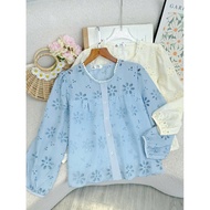 TuTu Store Design Embroidered Silk Shirt Suitable for Work for Women - Code A579
