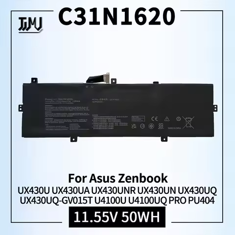 C31N1620 Laptop Battery Compatible with Asus Zenbook UX430U UX430UQ UX430UQ-GV015T U4100U U4100UQ PR