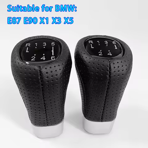 Car Gear Shift Knob For BMW For E90 E87 X1 X3 X5 Shift Button Gear Lever Head Shifter Transmission 5