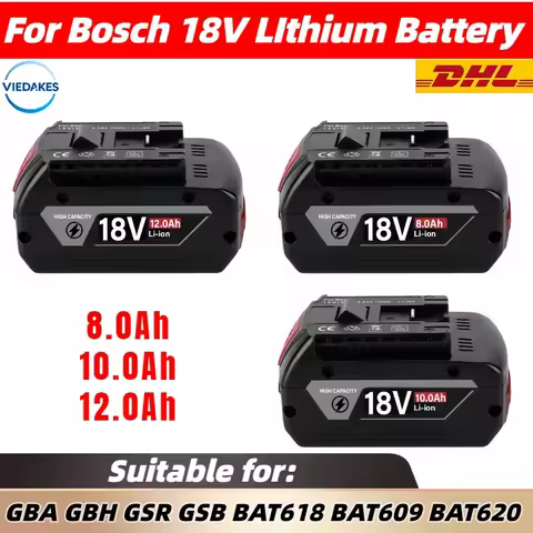 100% reliable for bosch 18V battery 8Ah 10Ah 12Ah suitble for bosch BAT619G BAT610 BAT610G 18v power