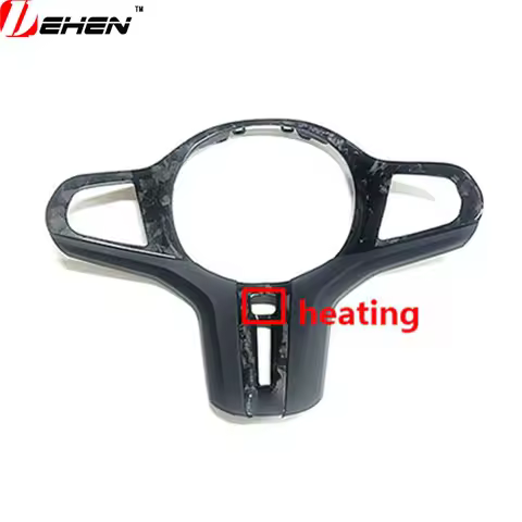 Carbon Fiber Steering Wheel Cover Trim Decor For BMW M Sport G80 G82 G87 F90 F95 F96 G20 G30 G26 G05