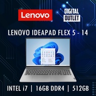 [DIGITAL OUTLET] LENOVO IDEAPAD FLEX 5 - 14 - INTEL CORE i7-1355U / 16GB DDR4 / 512GB SSD / 14" TOUCH / 2 YR WARRANTY