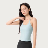 Women's new beautiful back sports sling comes with a sports bra that does not run or deform during s