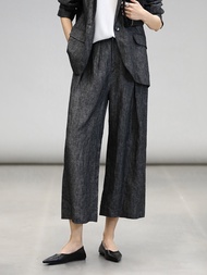 COCOBELLA | กางเกงผ้าลินิน 100% สไตล์ Old Money