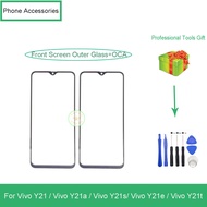 For Vivo Y21 / Vivo Y21a / Vivo Y21s / Vivo Y21e / Vivo Y21t  Front Screen Outer Glass With OCA Phon