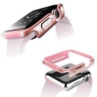 刀鋒Edge系列 Apple Watch Series 5 (40mm) 鋁合金雙料保護殼 保護邊框(玫瑰金)