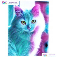 DOBUR | Diamond Painting Set 5D Cat Full Round/Square Diamond Painting DIY Painting Home Decor Diamo