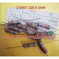 2 WATT 220 K OHM RESISTOR CONTENTS 10 PCS