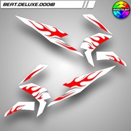STRIPING STICKER MOTORCYCLE BODY VARIATIONS HONDA BEAT DELUXE 0001b