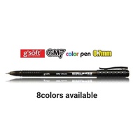G'Soft Gsoft GM7 Color Ball Pen 0.7mm 1pcs