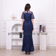 DRESS PESTA NATAL MODEL DUYUNG CAROLLIN VIRALL BARU 2023 2024 TILE BRUKAT DAN TUTU DOT / BAJU GAUN W