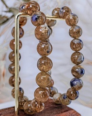 【黃金祖母晶/藍寶石共生】祖母晶 手串手鍊手環 / 一物一拍