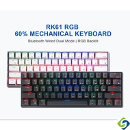 Lowest priceRoyal Kludge RK61 RK71 bluetooth wireless Wired 60% Mechanical Gaming Keyboard backlight wireless keyboard