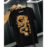 FASHION KAOS NAGA MURAH MERIAH | BAJU DRAGON KEREN TERBARU NAGA EMAS TEE S-5XL