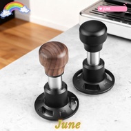 JUNE1 Espresso Tamper, 58.5mm 53mm 51mm Ripple Base Spring Loaded Coffee Tamper, Constant Pressure S