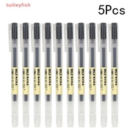 tuilieyfish 5pcs Muji Moma Japan 0.38mm/0.5mm Non-toxic Gel Ink Pen Blue/Black SH