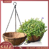 [Gedon] Hanging Coconut Coir Husk Flower Pot - Decorative Iron Basket Flower Planter indoor e outdoor Hanging Plant Pot Flower Holder