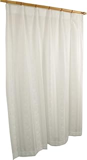 Arie Lace Curtain, Set of 1, Made in Japan, Non-See-through, Leaf Pattern, UV Protection, Hard to Se