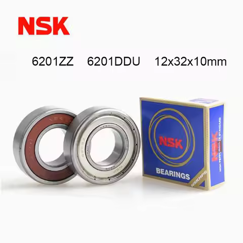 5/10Pcs Japan NSK 6201 Bearing 6201ZZ 6201DDU 6201 RS 12*32*10mm Deep Groove Ball Bearings 12 x 32 x
