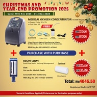 [MDA APPROVED] Oxygen Concentrator 10L + Respiflow I Peak Flow Meter