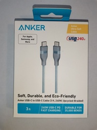 Anker 240W USB Type-C to C 編織充電線 支援iPhone 18 Pro系列手機