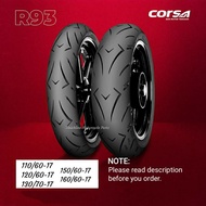 Corsa R93 Size 17 Platinum Series Motorcycle Tire Tubeless Tires