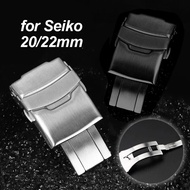 20mm 22mm Solid Stainless Steel Buckles for Seiko Metal Folding Watch Clasps Watchband Buckle 18mm 2