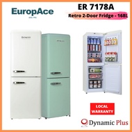 Europace ER 7178A Retro 2-Door Refrigerator - 168L