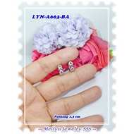 Original Meilyn Brand 18K Gold Plated Earrings LYN-A663-BA Silver