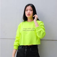 PinsQy Custom Crop Sweater, Individual Printed Crop Sweater, Custom Image Available Text/