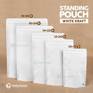 STANDING POUCH KRAFT PAPER PUTIH DELKOCHOICE