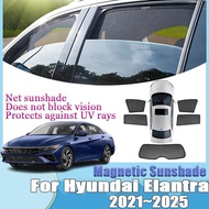 Mesh Sunshade For Hyundai Elantra 2024 2025 Accessories 2021-2025 Magnetic Side Window Shade Windshi