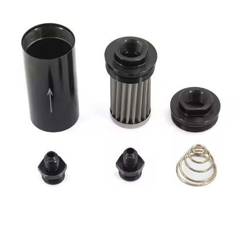 universal AN6 AN8 AN10 9MM connect auto aluminum oil filter for e85 fuel bracket fuel system fuel fi