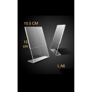 Acrylic tent card A6 (15x10.5)/menu