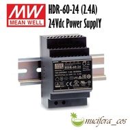 MEANWELL POWER SUPPLY HDR-60-24,2.4A 24VDC, DC POWER SUPPLY