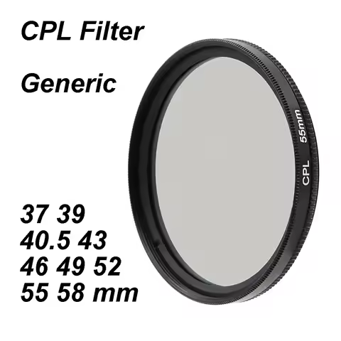 CPL Filter Circular-Polarizing Filter CIR-PL 7mm Slim Thin Generic Optics Camera Lens Filter 37 39 4