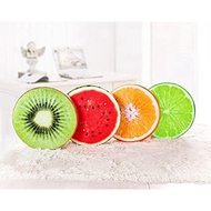 Round Throw Pillows 15 Inch Fruit Pillow Plush Funny Fruit Stuffed Cushions Toy Seat Pad for ChairFl