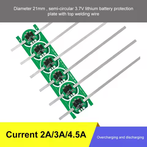 1S 3.2V/3.7V 2A/3A/4.5A Li-ion Lithium Battery 21700 Overcharge and Overdischarge Protection Board W