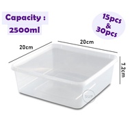 Microwave Container Food Container 2500ml (SQ5)/ Take Away Container / Bekas Makanan / Bekas Bahulu 