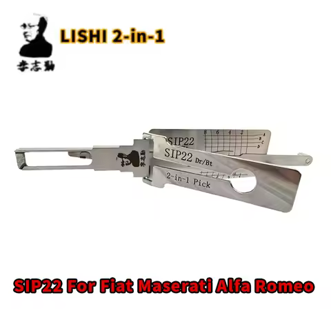 LISHI 2in1 SIP22 For Fiat Alfa Romeo Maserati Freeman Free light Lishi pick tool locksmiths