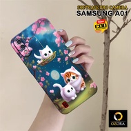 Latest Samsung A01 Pro Camera Softcase - OZORA - Cat Case - Samsung A01 Case - Samsung A01 Casing - 