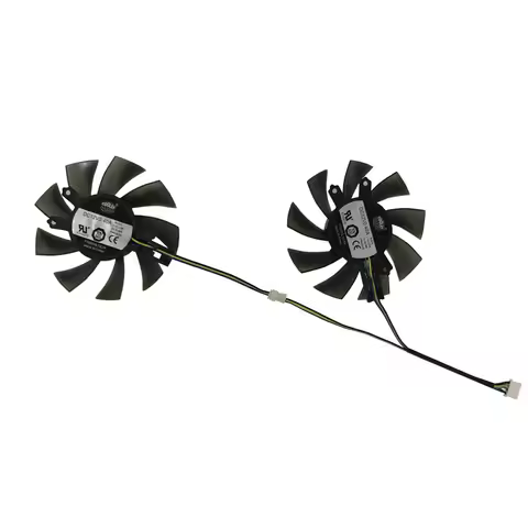 Graphics Cooler,Video Card Fan,2Pcs/Set,FY08015L12LPA,T128015DU,For GALAX GTX 1050 Ti (1-Click-OC),F
