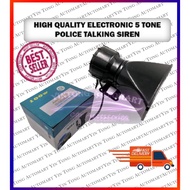 12V 100W Electronic 5 Tone Police Siren Horn Speaker Warning Siren