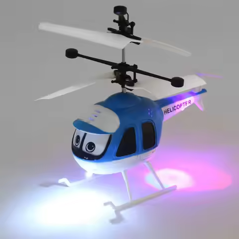 Mini Rc Helicopter Induction Flying Toys Rc Helicopter Charge Usb Cartoon Drone Remote Control Airpl