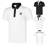 ANEW golf Clothing Men's Jersey golf Breathable Quick-Drying Short-Sleeved T-Shirt Sports Casual Pol